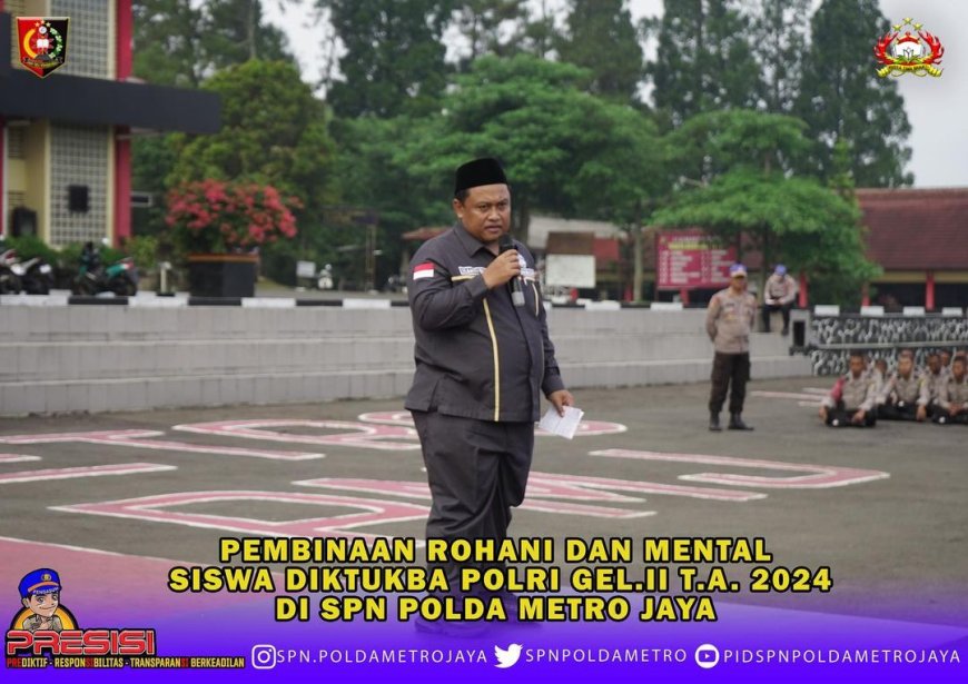 Pembinaan Rohani Dan Mental Untuk Siswa Diktuk Bintara Polri Gel II T